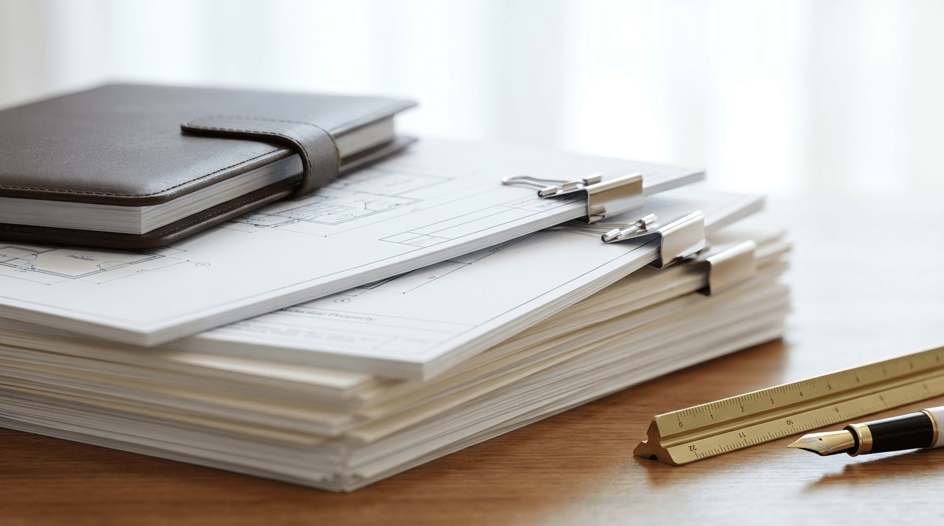 Contract specialist reviewing and annotating compliance requirements on federal contract